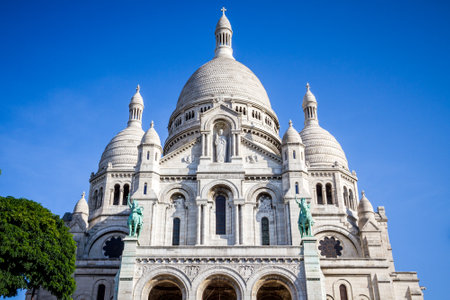 PARIS/FRANCE - September 6, 2019 : Basilica of Sacre Coeurのeditorial素材