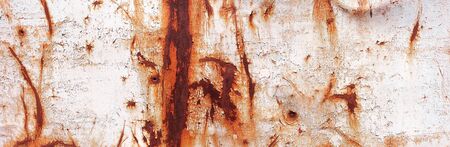 old rusty painted metal banner. wallpaper backgroundの写真素材