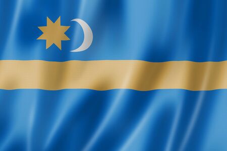 Szekely Land ethnic flag, Romania. 3D illustrationの写真素材