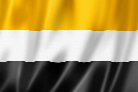 Garifuna people ethnic flag, South America. 3D illustrationの写真素材