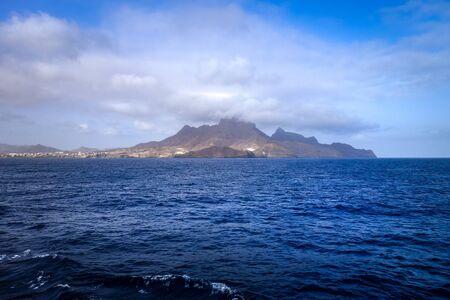Sao Vicente Island view from the sea, Cape Verde, Africa