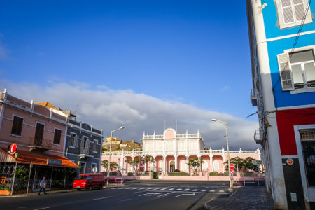 Mindelo/Cape Verde - August 20, 2018 - Government Palace in Sao Vicente