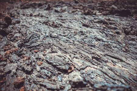 Lava flow detail on Pico do Fogo volcano, Cape Verde, Africa