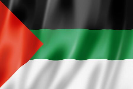 Hejaz ethnic flag. 3D illustrationの写真素材