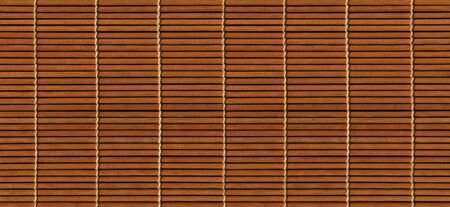 Asian brown bamboo mat texture background bannerの写真素材