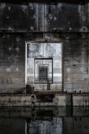 Bordeaux, France - Bordeaux/France - April 18, 2018 : Betasom submarine base bunker.のeditorial素材