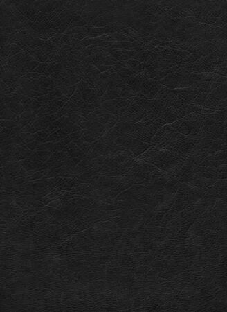 Black leather texture background. Natural material pattern.の写真素材