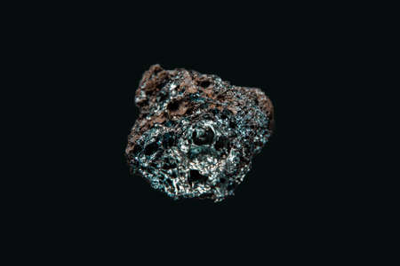 Lava rock isolated on a black background