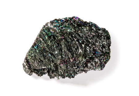 Carborundum rock isolated on a white background