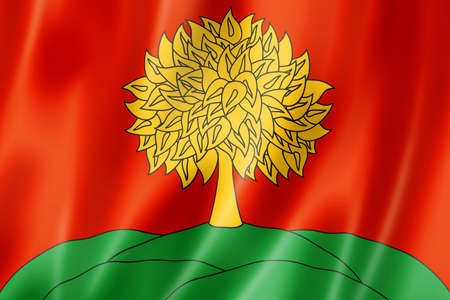 Lipetsk state - Oblast -  flag, Russia waving banner collection. 3D illustrationの写真素材