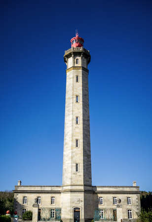 Whale lighthouse - Phare des baleine - in Re island, Franceの写真素材
