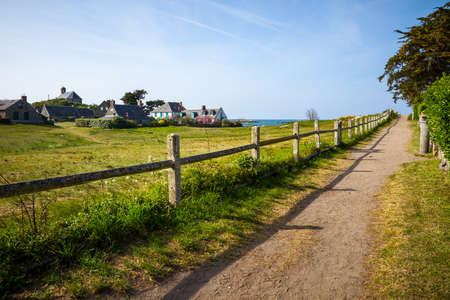 Old house on Chausey island in Brittany, Franceの写真素材