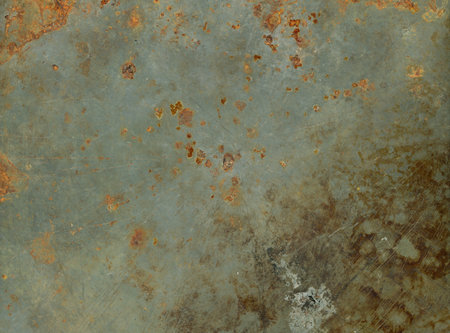 Old rusty metal texture. Grunge background industrial wallpaper