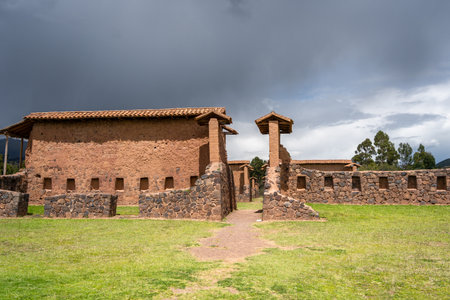The archaeological site of Raqchi features the remains of the Temple of Wiracocha, an impressive...