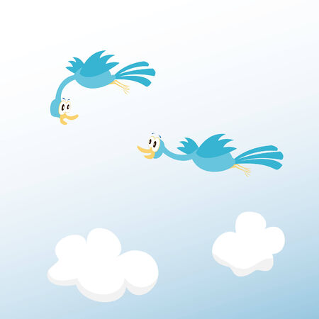  illustration of birds of passageのイラスト素材