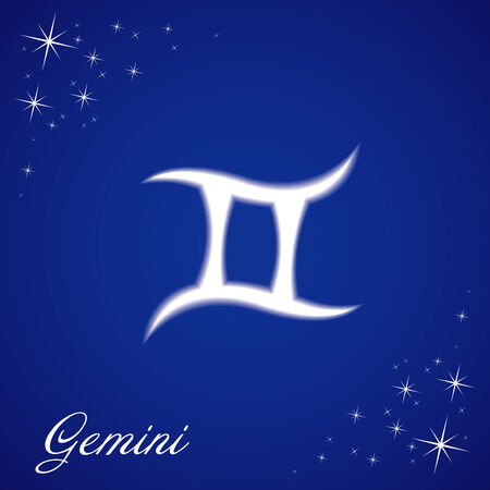 Illustration of Gemini signのイラスト素材