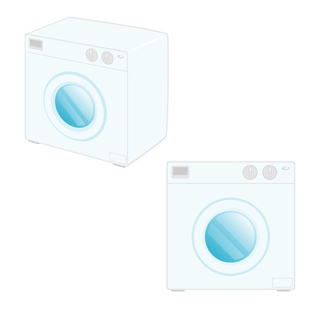 Vector illustration of washing machineのイラスト素材