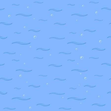 Seamless pattern of blue underwater sea  のイラスト素材