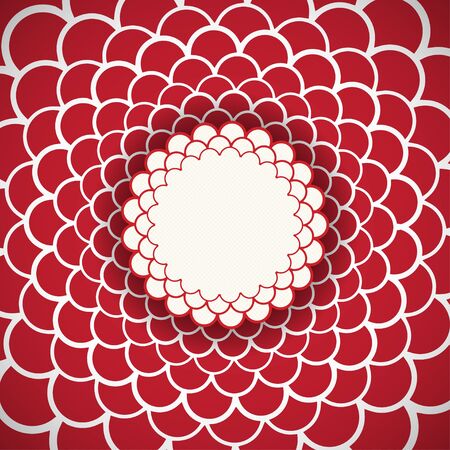 Red abstract background with bannerのイラスト素材