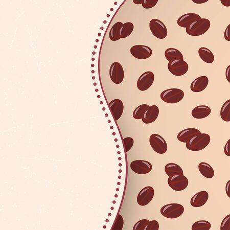 Coffee background in retro style のイラスト素材