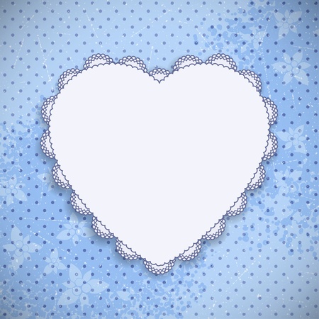 Retro Valentine s Day Greeting Card  Vector illustrationのイラスト素材