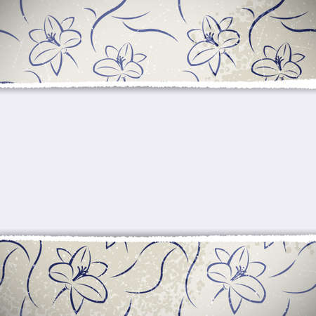 Floral Vintage Background illustrationのイラスト素材