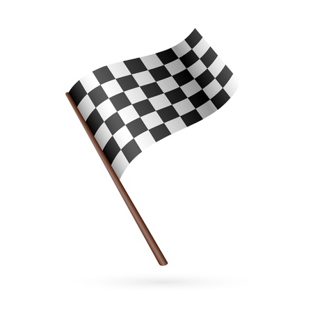 Race Flag Icon  Vector illustrationのイラスト素材