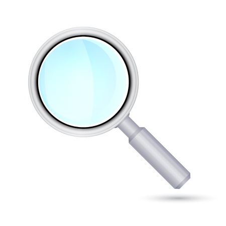 Magnifying glass icon  Vector illustrationのイラスト素材