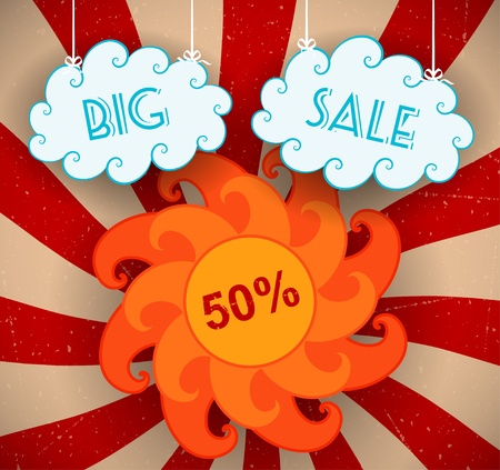 Big sale background  Vector illustrationのイラスト素材