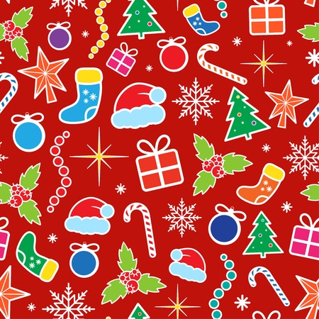Christmas Seamless Pattern  Vector illustration 
