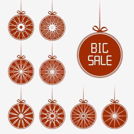Sale Christmas Balls. のイラスト素材