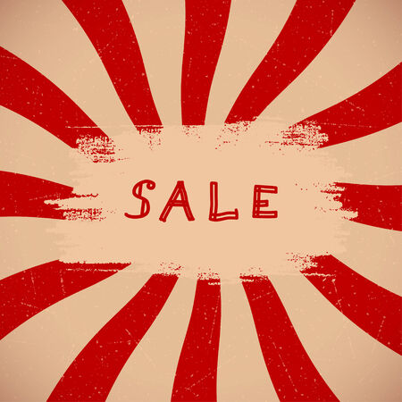 Sale background with sketchnote banner. Vector illustrationのイラスト素材