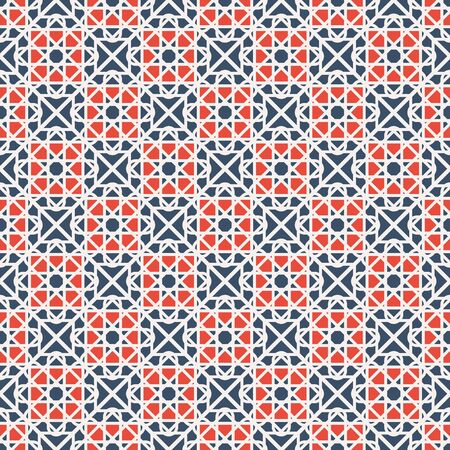 Seamless texture with arabic geometric ornament. Vector patternのイラスト素材