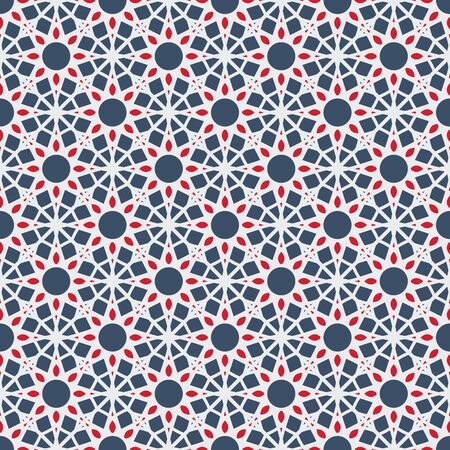 Seamless texture with arabic geometric ornament. Vector patternのイラスト素材