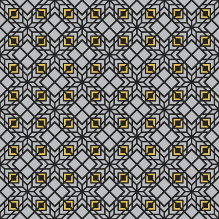 Seamless texture with arabic geometric ornament. Vector patternのイラスト素材