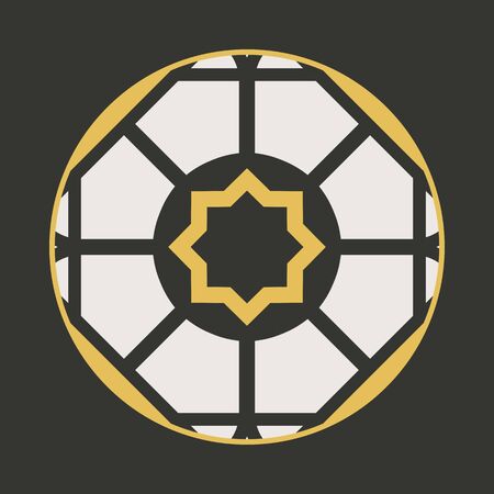 Traditional asian ornament. arabic geometric symbolのイラスト素材