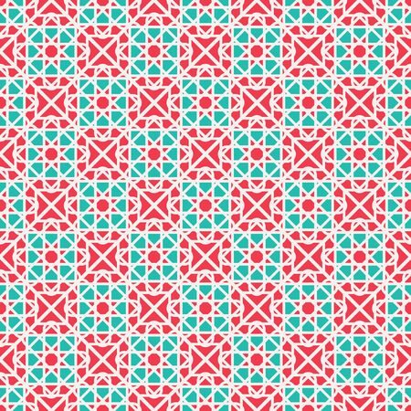 Seamless texture with arabic geometric ornament. Vector patternのイラスト素材