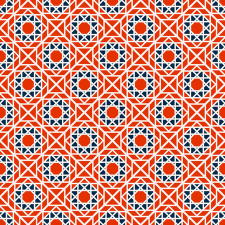 Seamless texture with arabic geometric ornament. Vector patternのイラスト素材