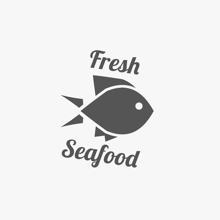 Vector Fish Emblem. Seafood Logoのイラスト素材