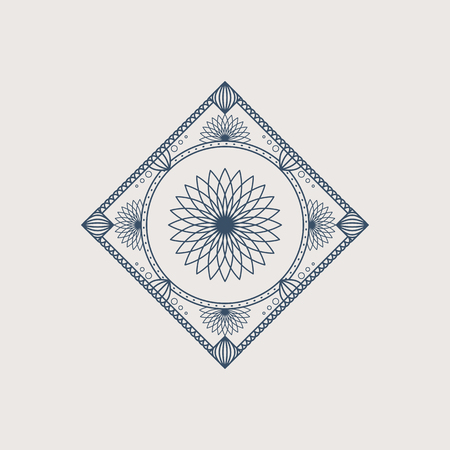 Vector lineart ornamentのイラスト素材