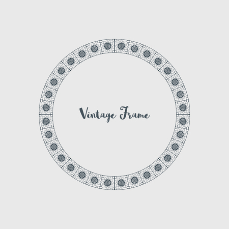 Vector Decorative Circle Frameのイラスト素材