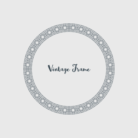 Vector Decorative Circle Frameの写真素材
