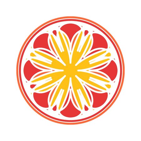 Colorful Mandala Vector Circular Ornamentのイラスト素材