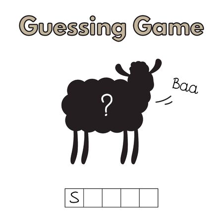 Cartoon Sheep Guessing Gameのイラスト素材