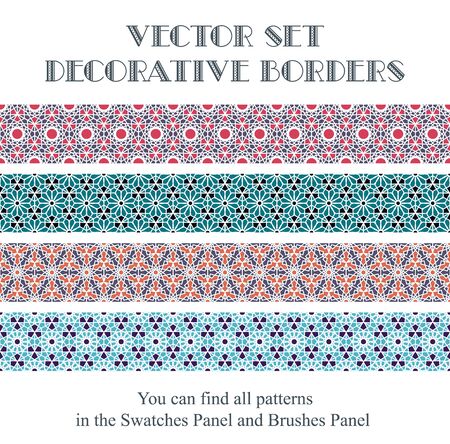 Vector decorative bordersのイラスト素材