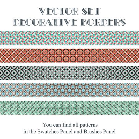 Vector decorative bordersのイラスト素材