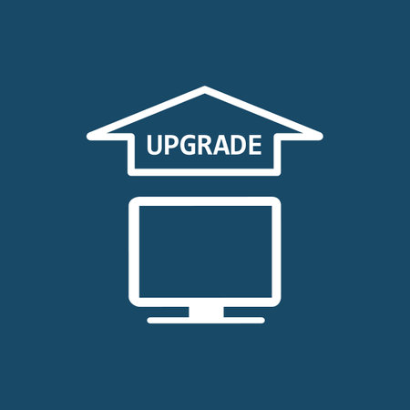 Vector Upgrade Screen Bannerのイラスト素材