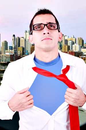 Stylized superhero businessmanの写真素材