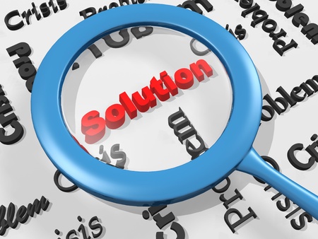 Common solution Concept の写真素材