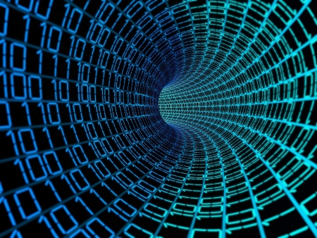 Binary code data digital background の写真素材